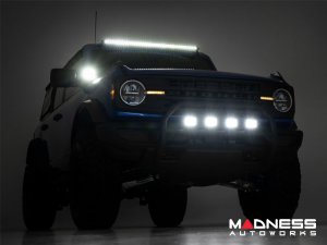 Ford Bronco Windshield Light Bar Kit - Rough Country - 40" Single Row LED Ford Bronco Windshield Light Bar Kit - Rough Country - 40" Single Row LED